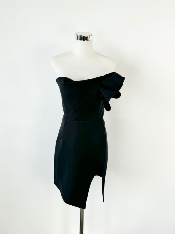 Maticevski Black 'Recapture Mini' Strapless Dress - AU10