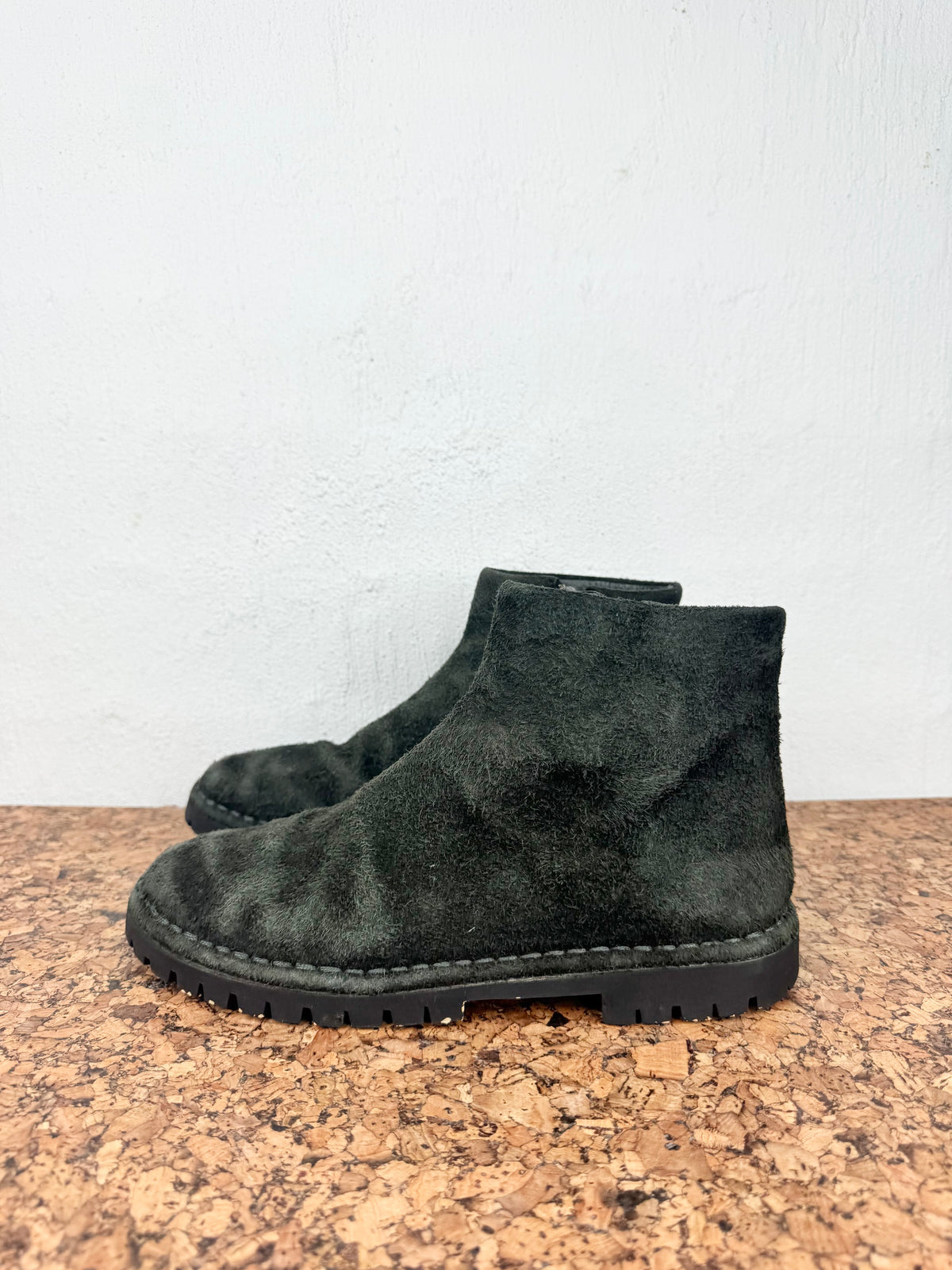 Marsell Dark Green Suede Lace Ups - EU37