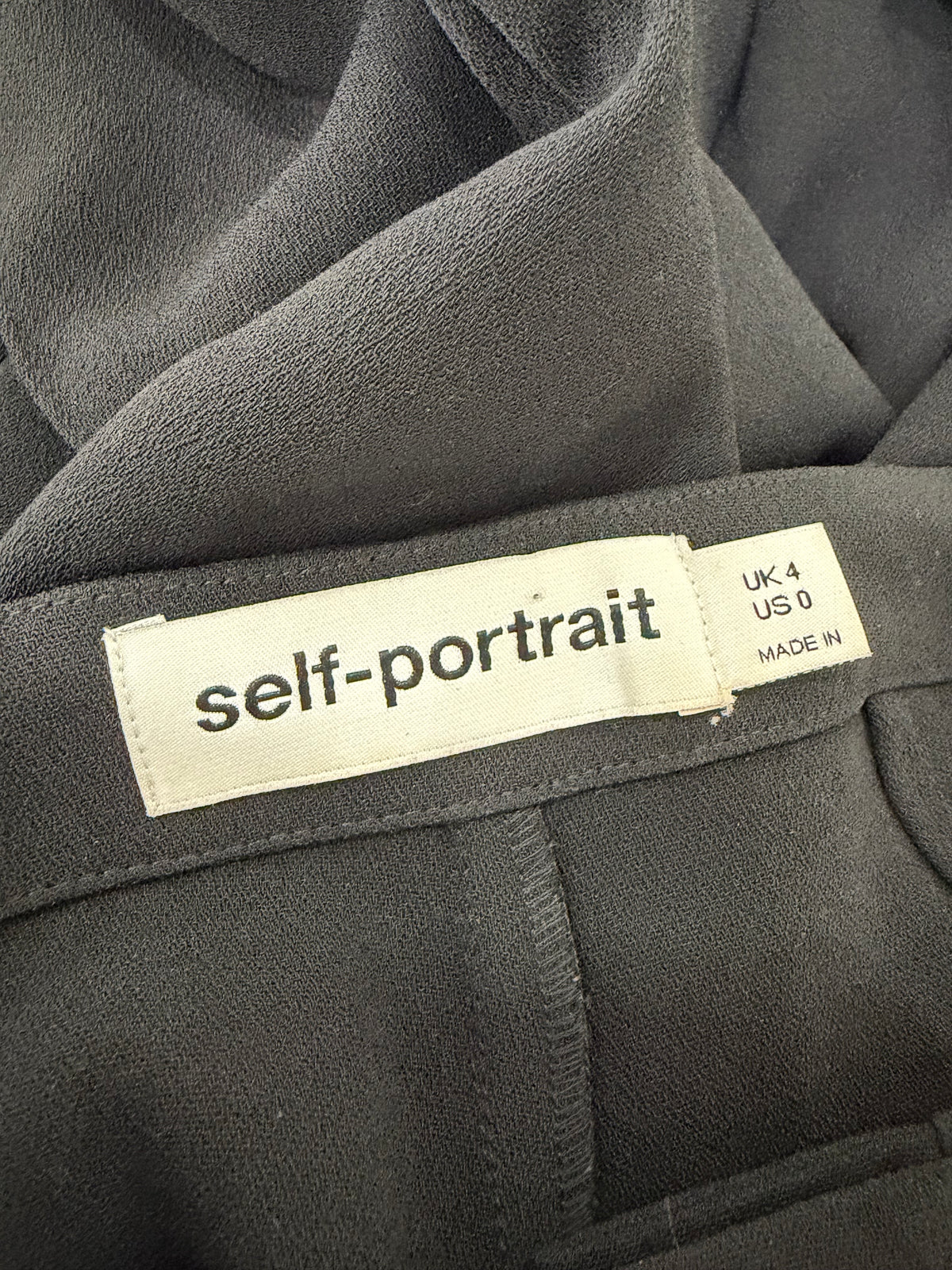 Self-Portrait Black Tailored Two-Piece Set - AU4/6