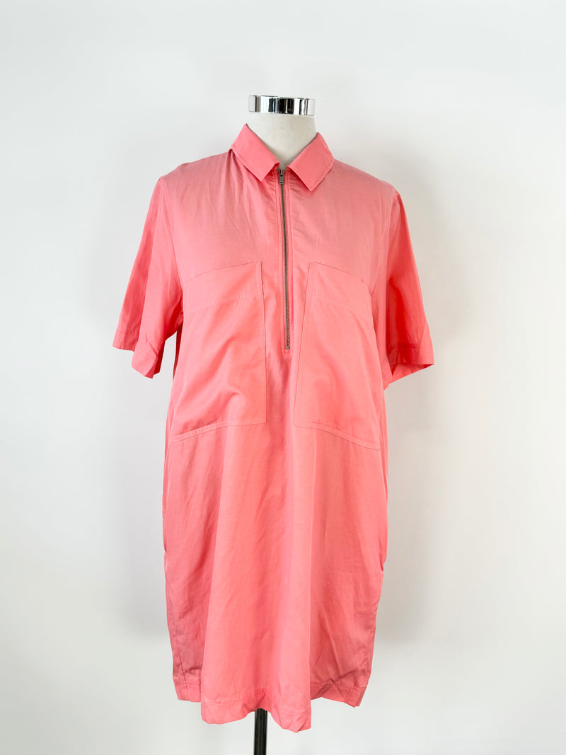 Cos Bright Pink Zipper Dress - AU10