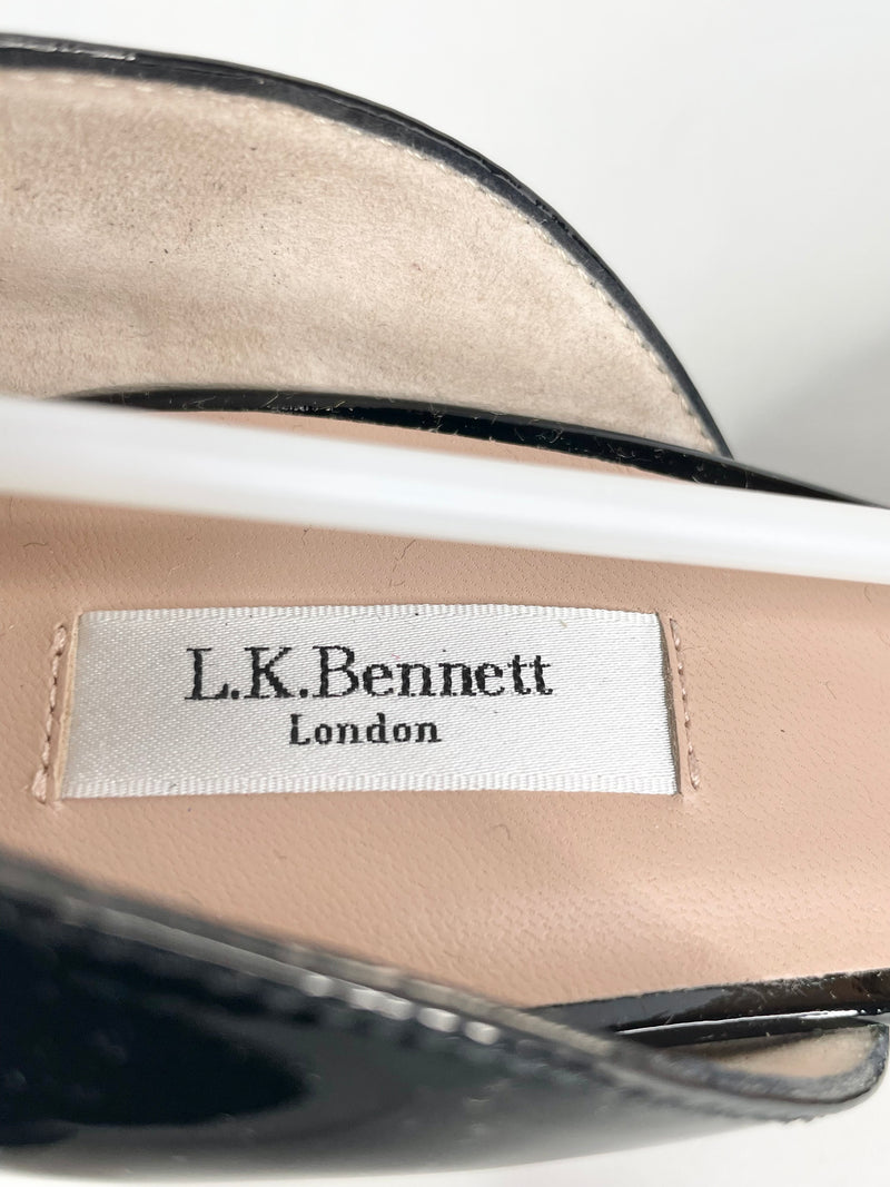 L.K. Bennett Black Leather 'Hayley' Pumps - EU39