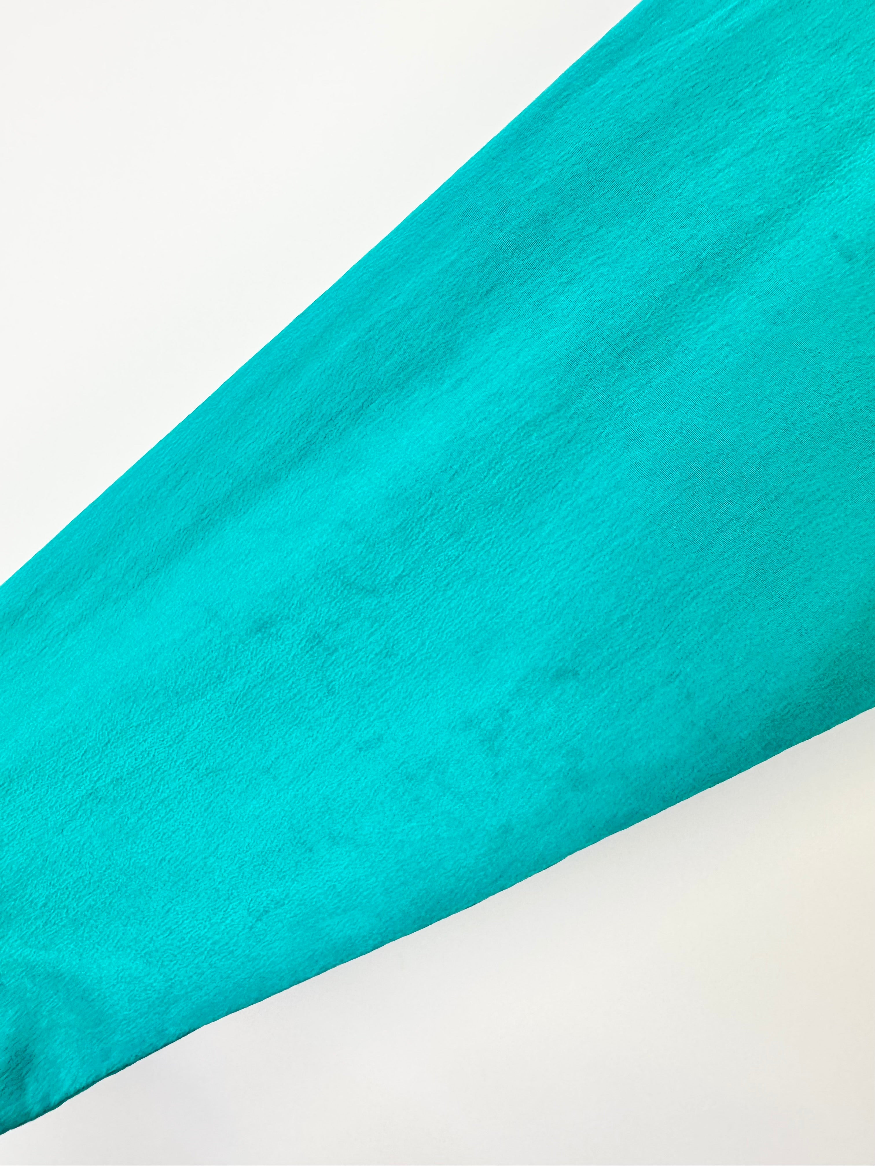 Vintage Argenti Teal Silk Dress - AU8