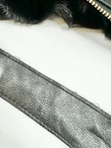 Black Fur Tote Bag