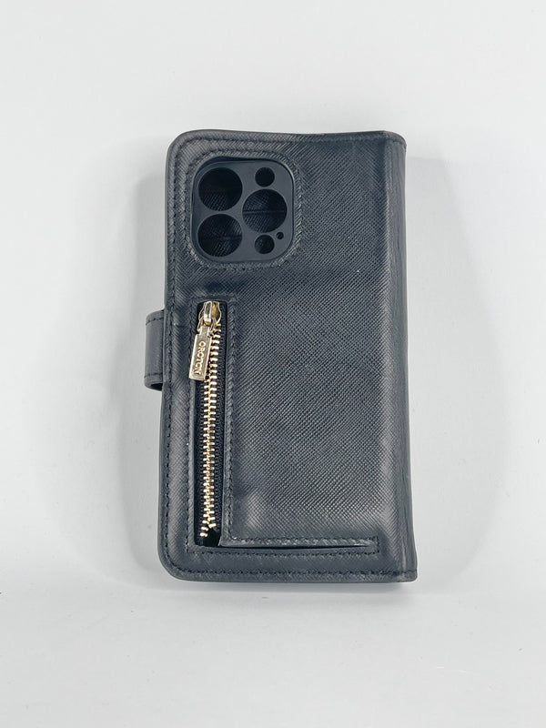 Oroton Black iPhone Wallet Case