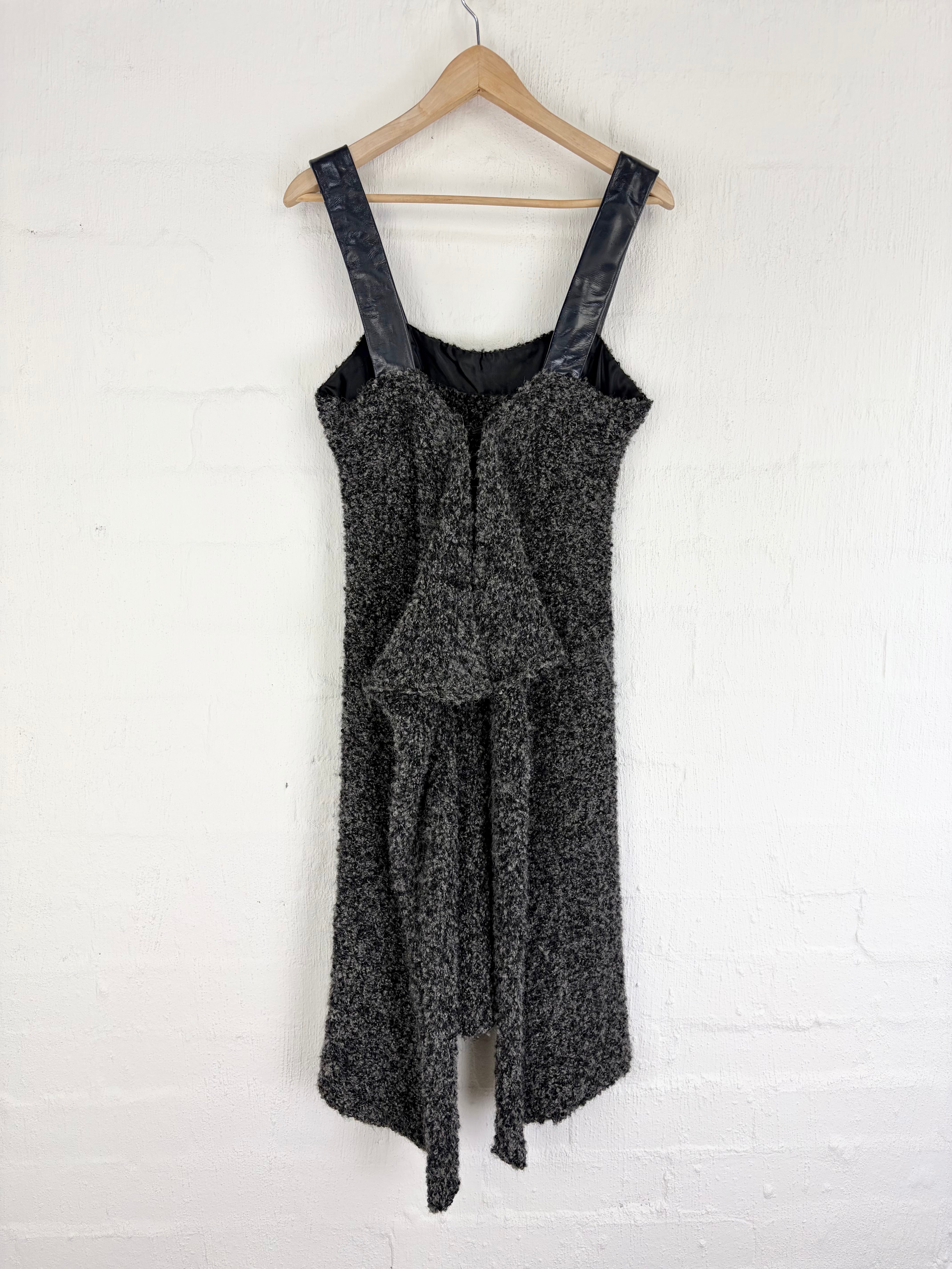 Ess. Hoshika Laboratory Charcoal Boucle Wool Garment - AU10