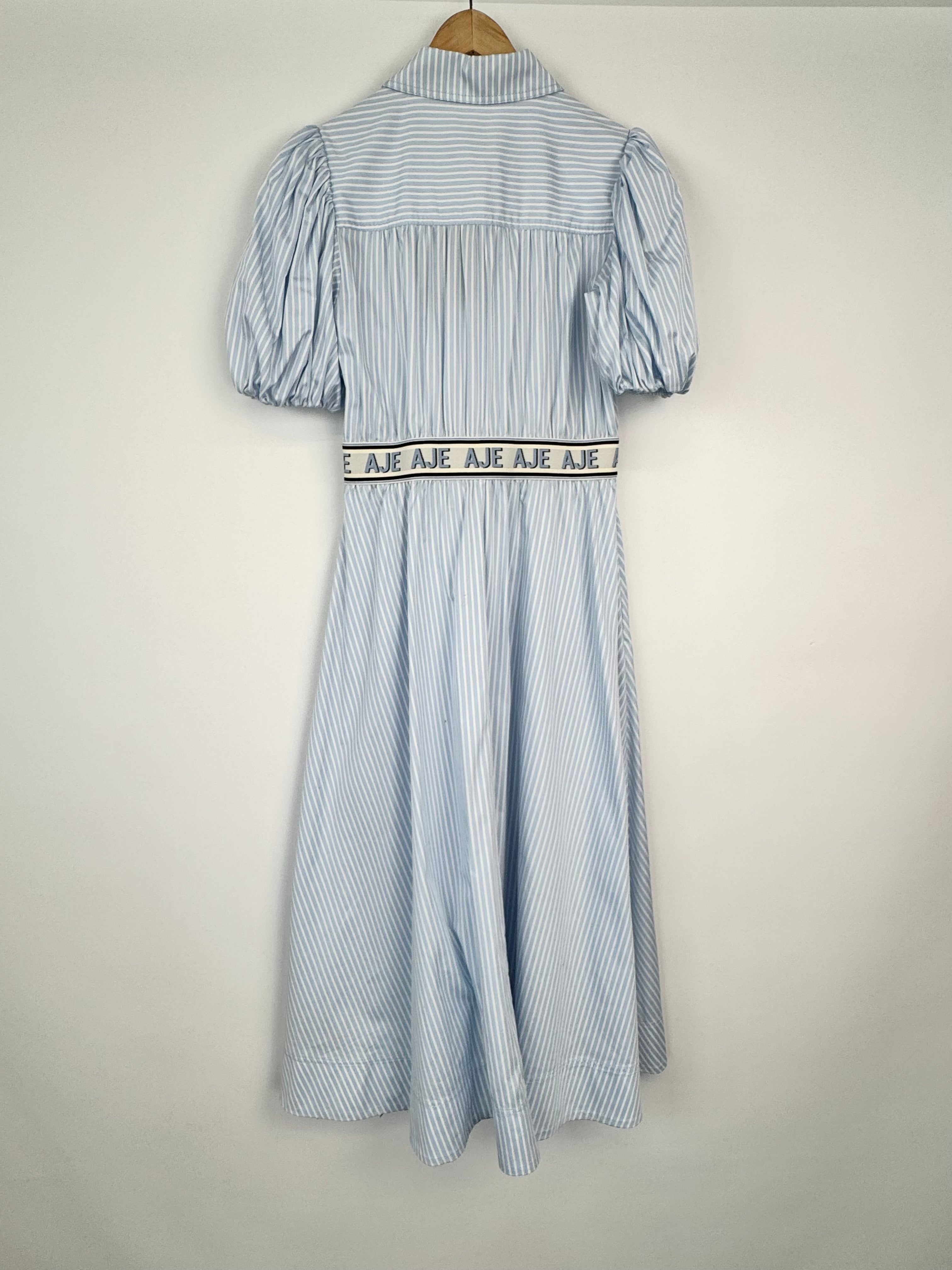 Aje Muted Sky 'Harling Logo' Midi Dress NWT - AU10