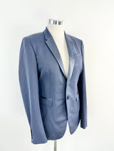 Burberry London Midnight Blue Wool Blazer - 52