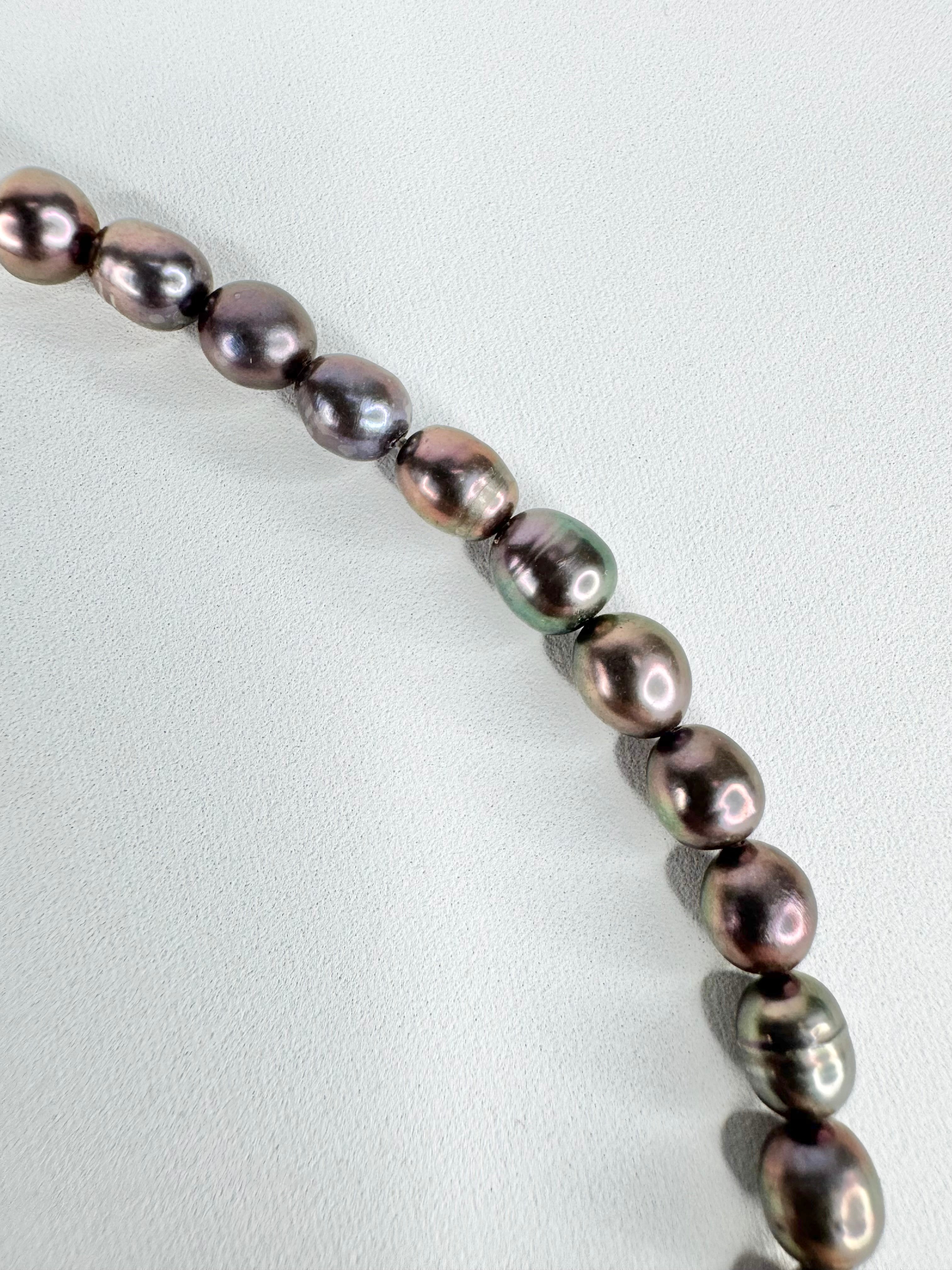 Dyed Purple Cultured Pearl Necklace