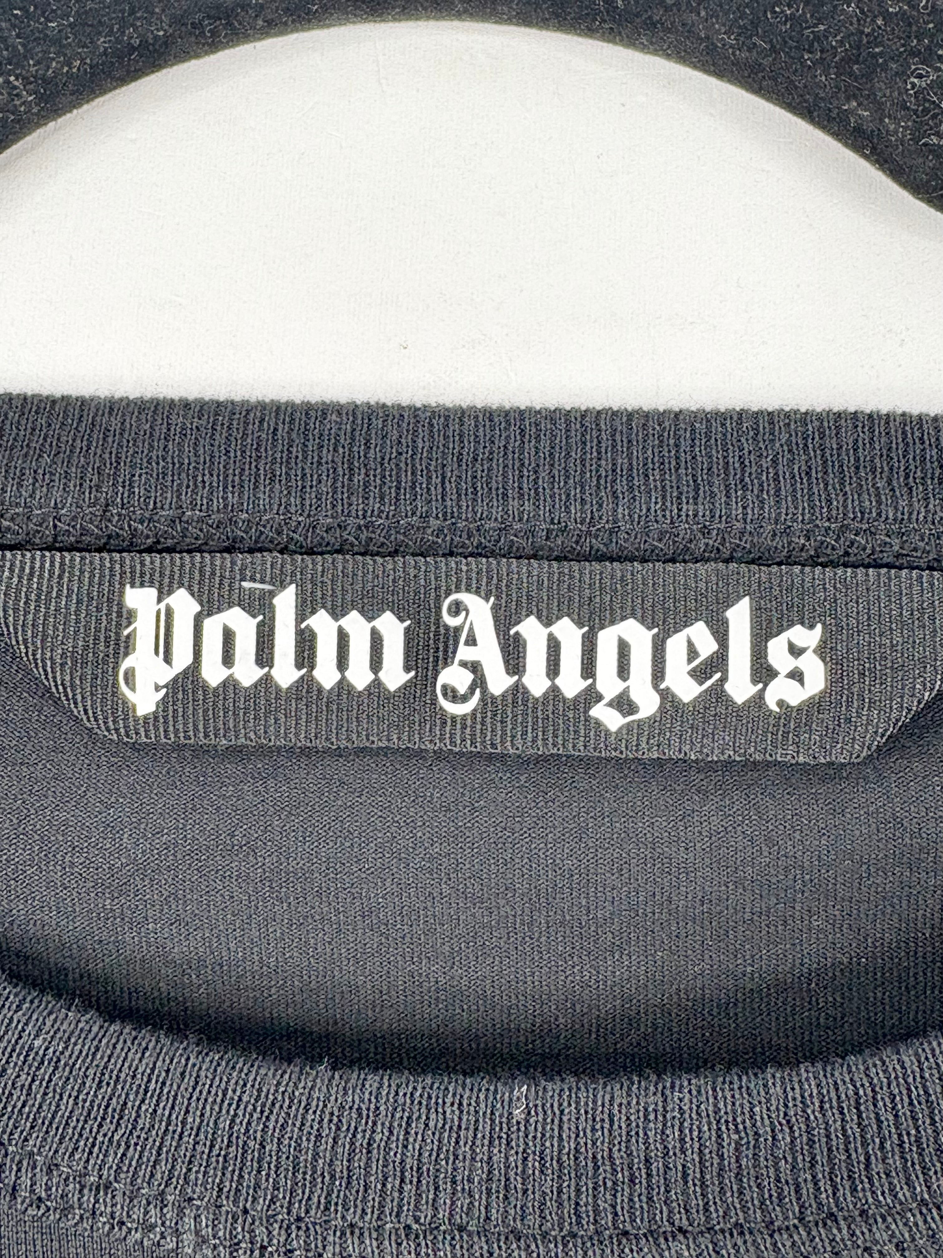 Palm Angels Fitted Black 'Life is Palm' T-Shirt - XL