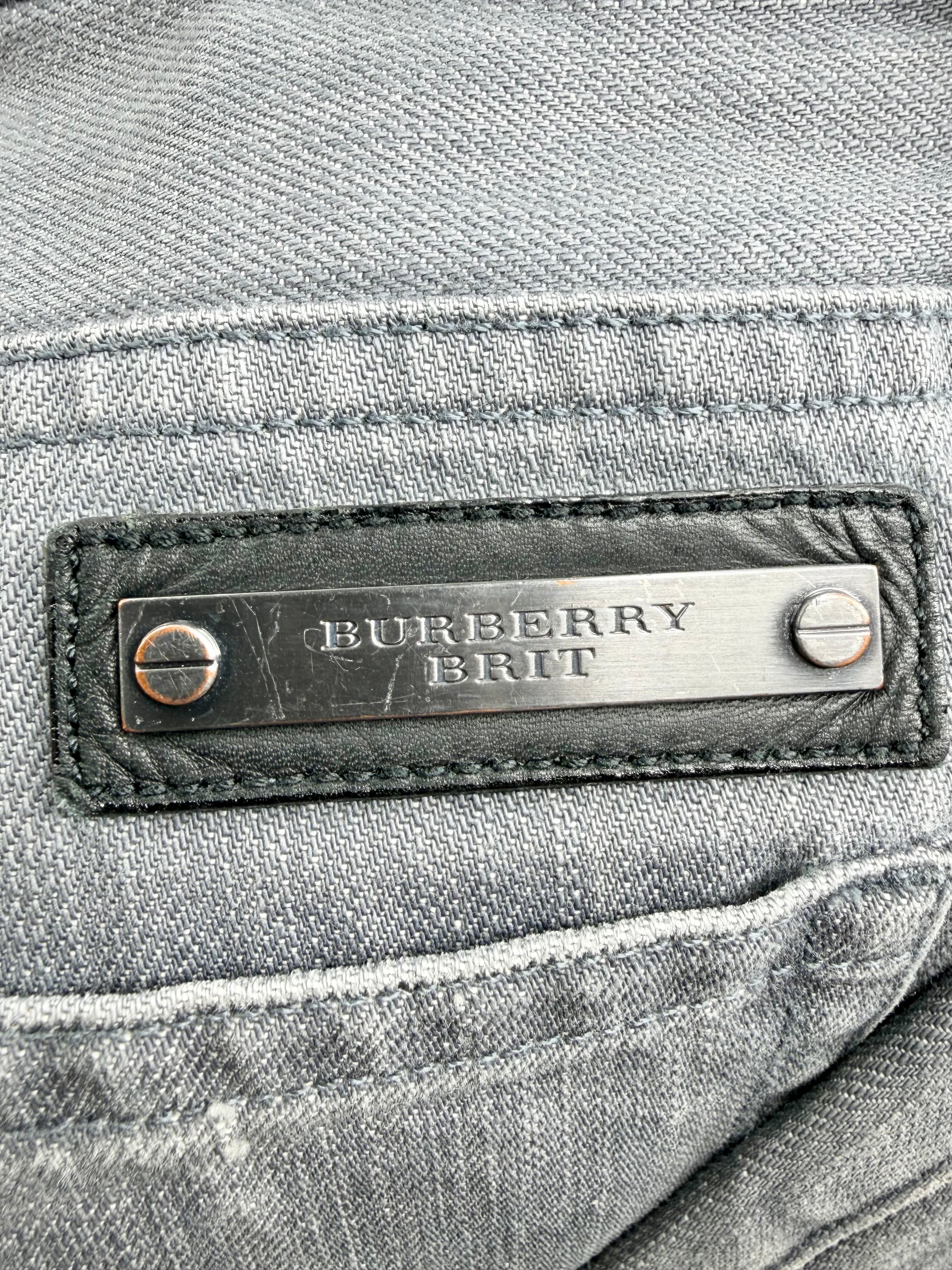 Burberry Grey Denim Jeans - 36