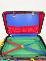 Vintage 90s UCB Hard Shell Multicolour Carry On Suitcase