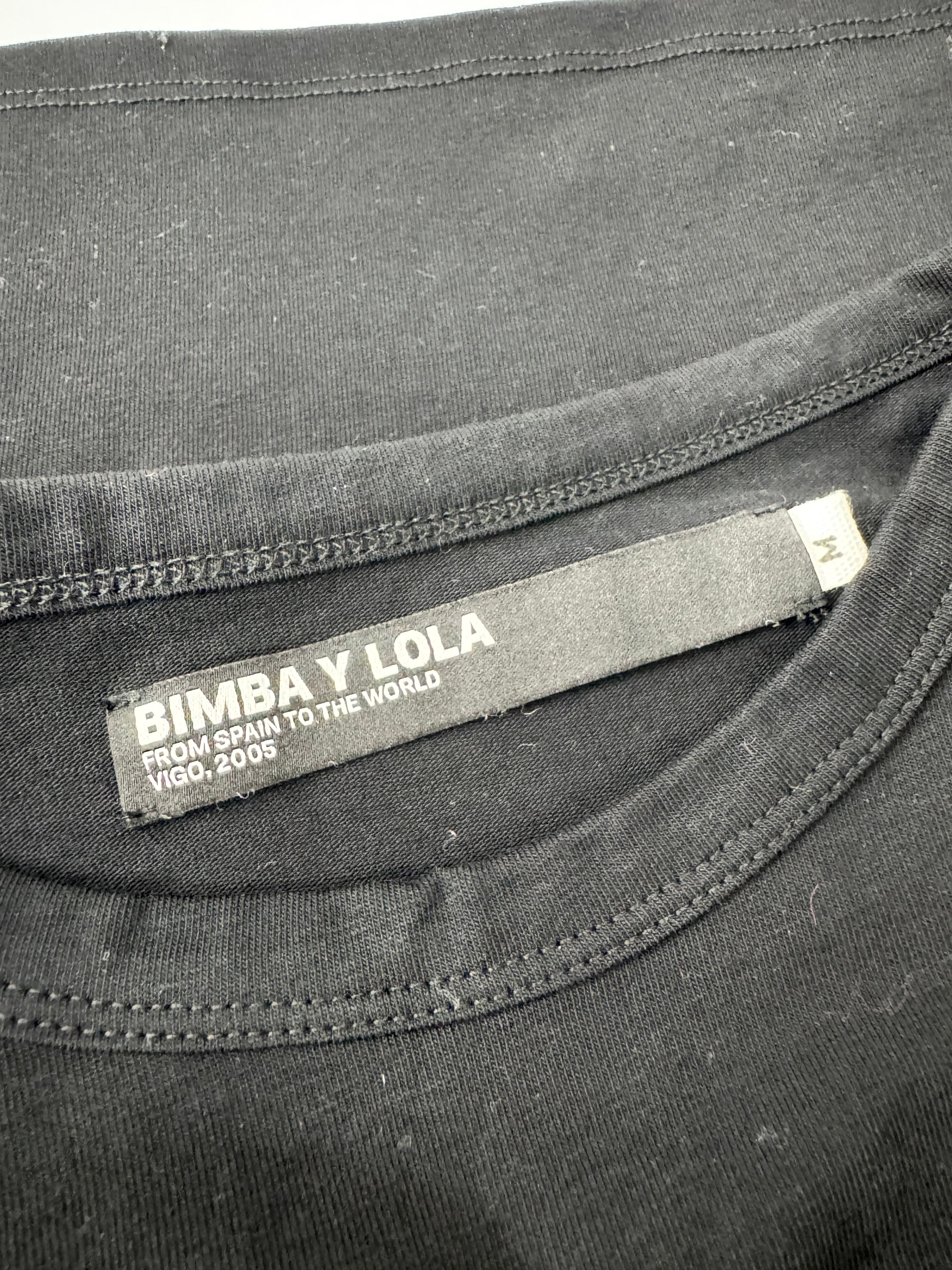 Bimba y Lola Black Logo Baby-Doll T-Shirt - AU10