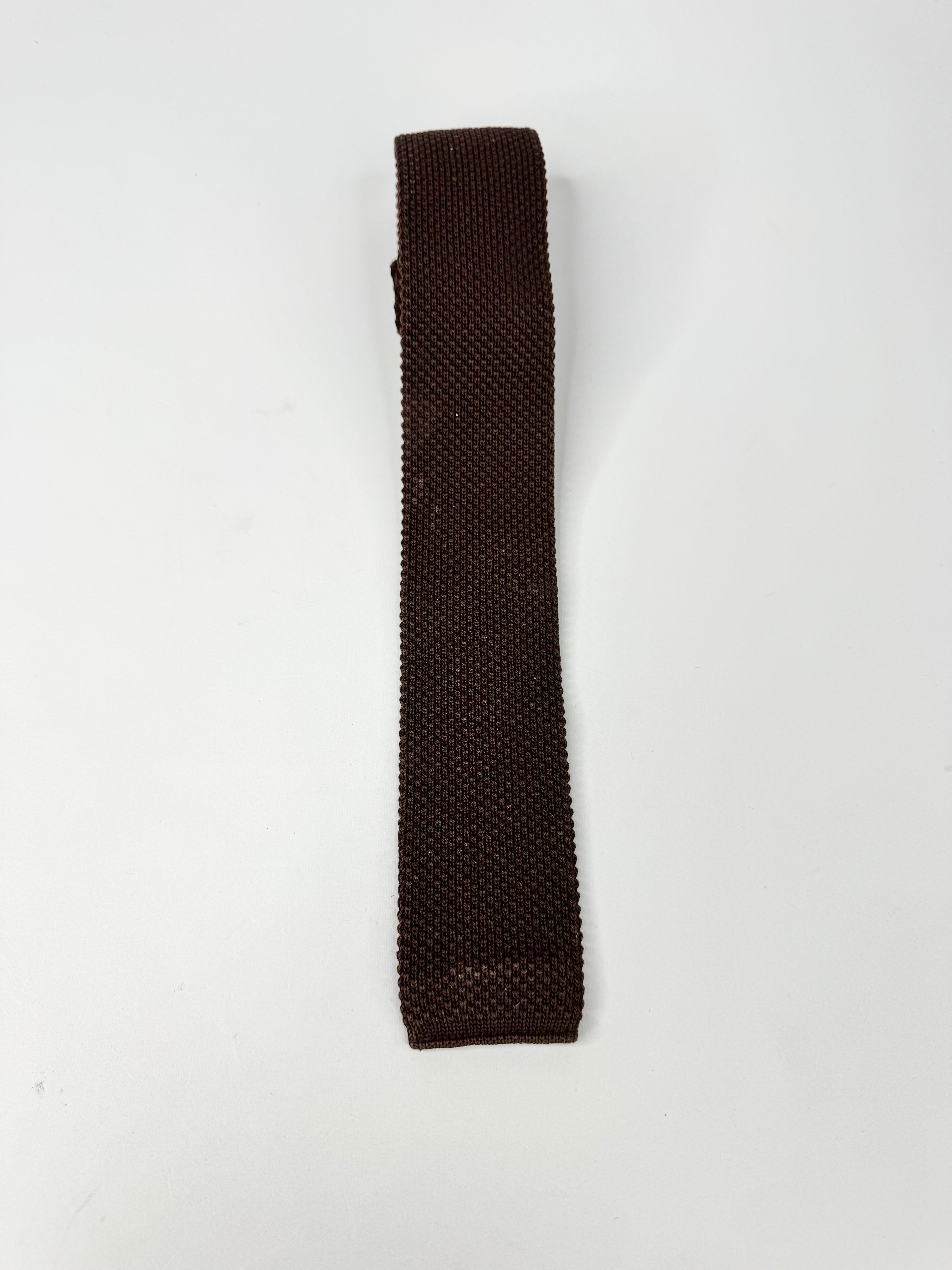 Givenchy Brown Woven Tie