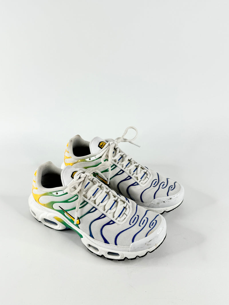 Nike Air Max Plus TN White & Green 'Brazil' Sneakers - EU39