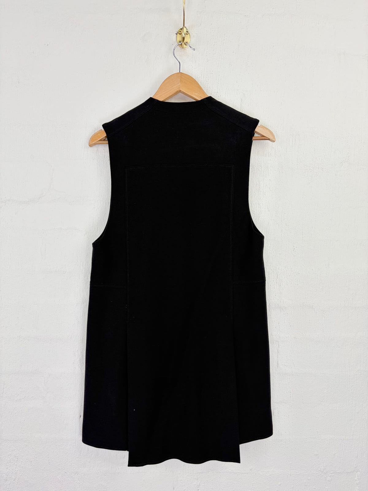 Helmut Lang Black Avant Garde Waistcoat - S