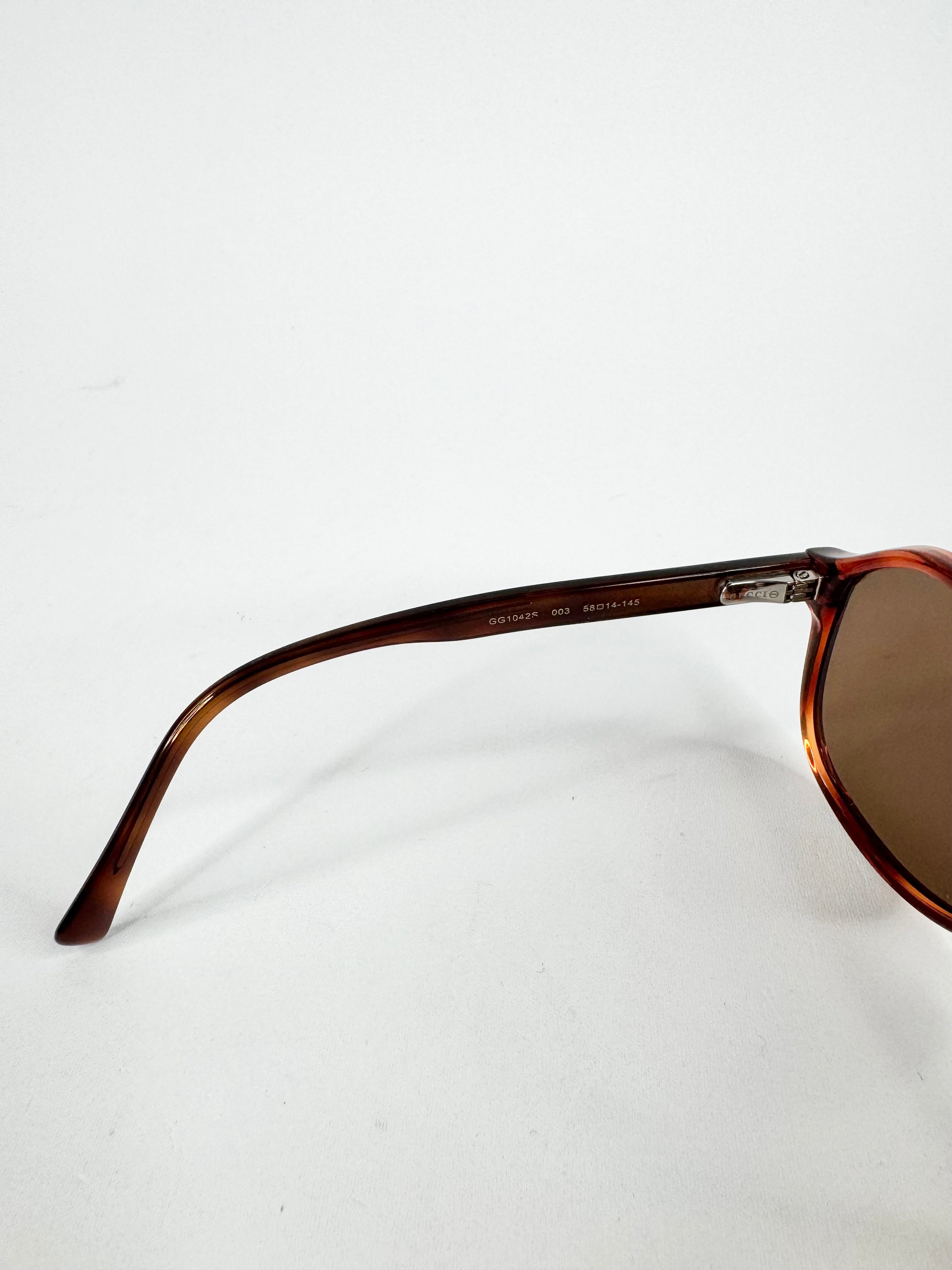 Gucci Tortoiseshell Aviator Sunglasses