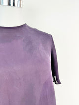 Camilla & Marc Aubergine Silk Top - AU10