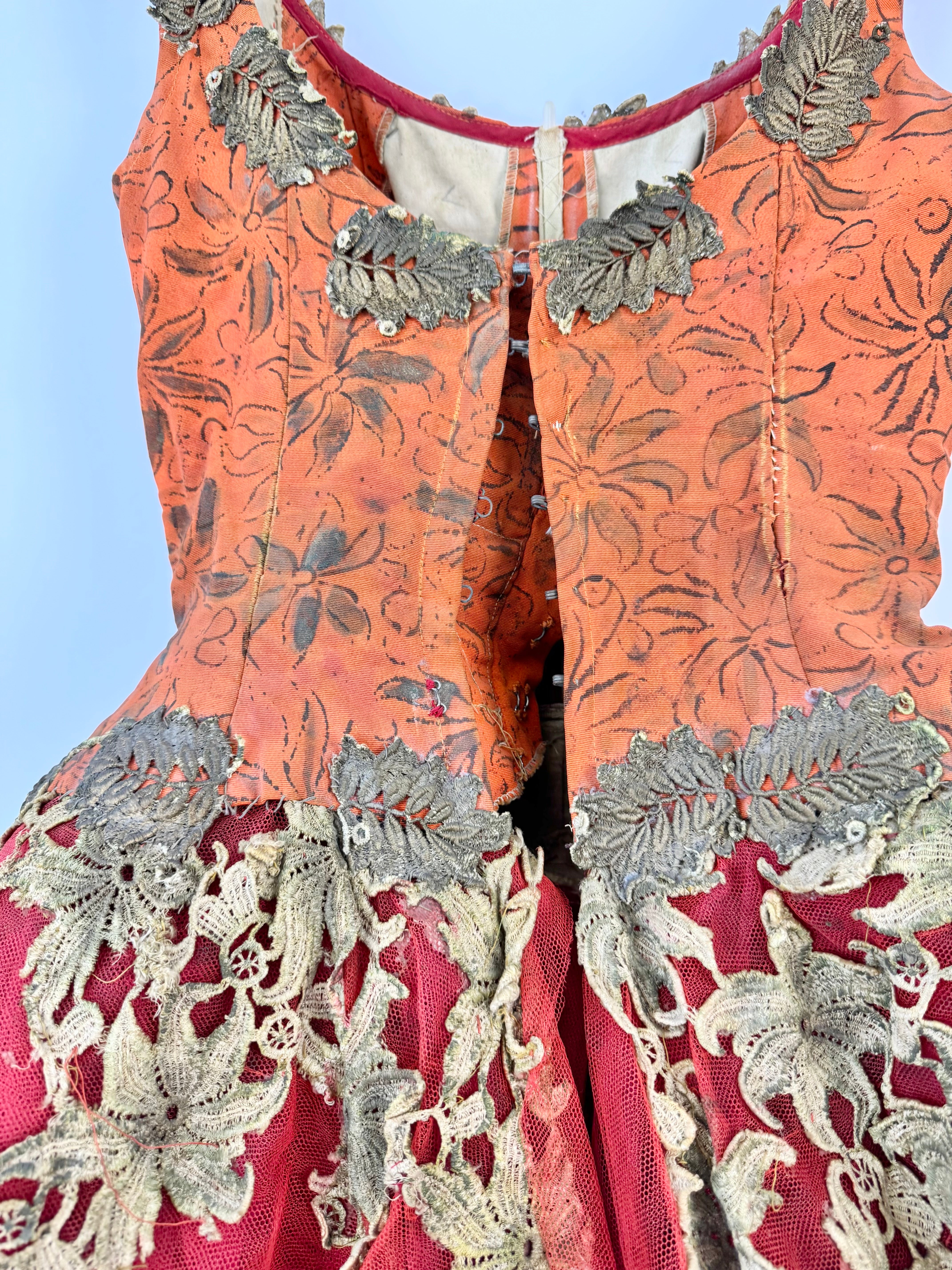 Vintage Autumnal Orange Ballet Costume - AU6