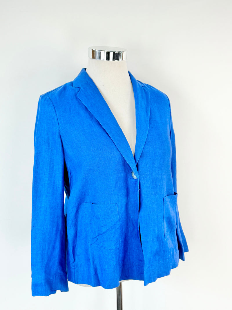 Rianni Cobalt Blue Linen Blazer NWT - AU12