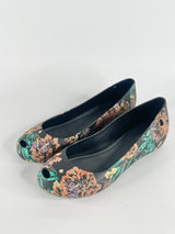 Melissa Black 'Ultragirl 3DB' Floral Butterfly Flats - EU37