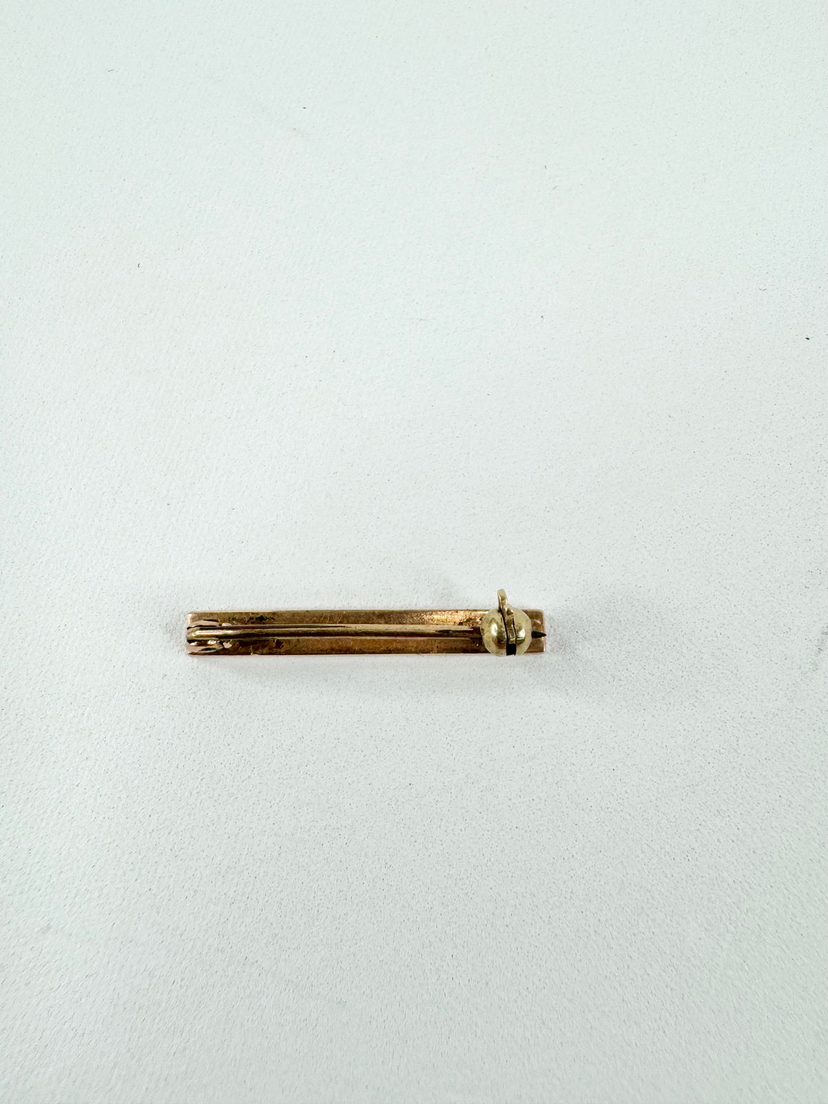 9ct Rose Gold Bar Brooch
