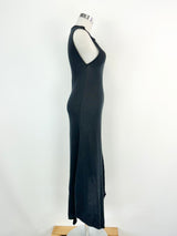 Condotti Black Cotton Asymmetrical Dress - AU8