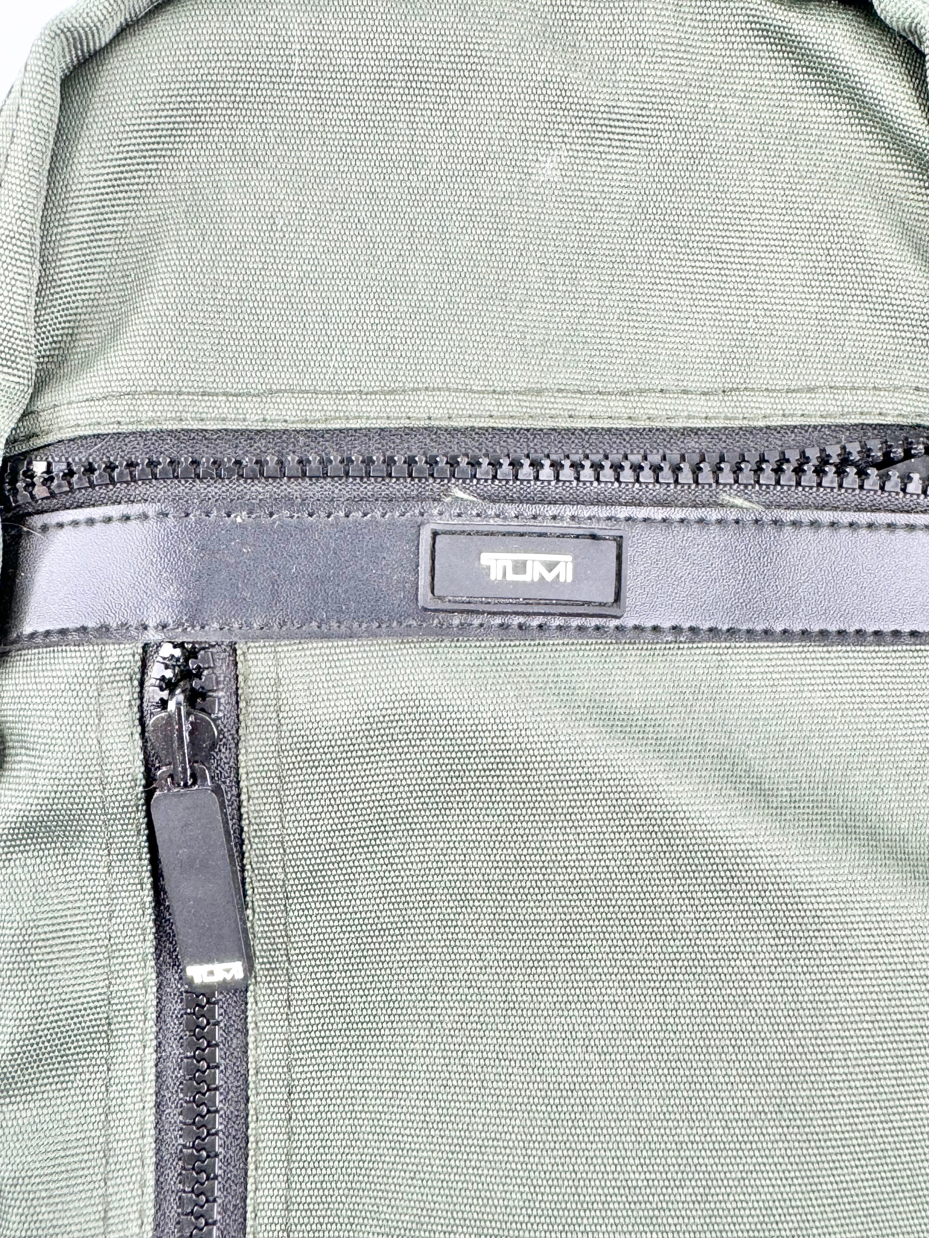 Tumi Pine Green Off Shoulder Bag & Bumbag Travel Set