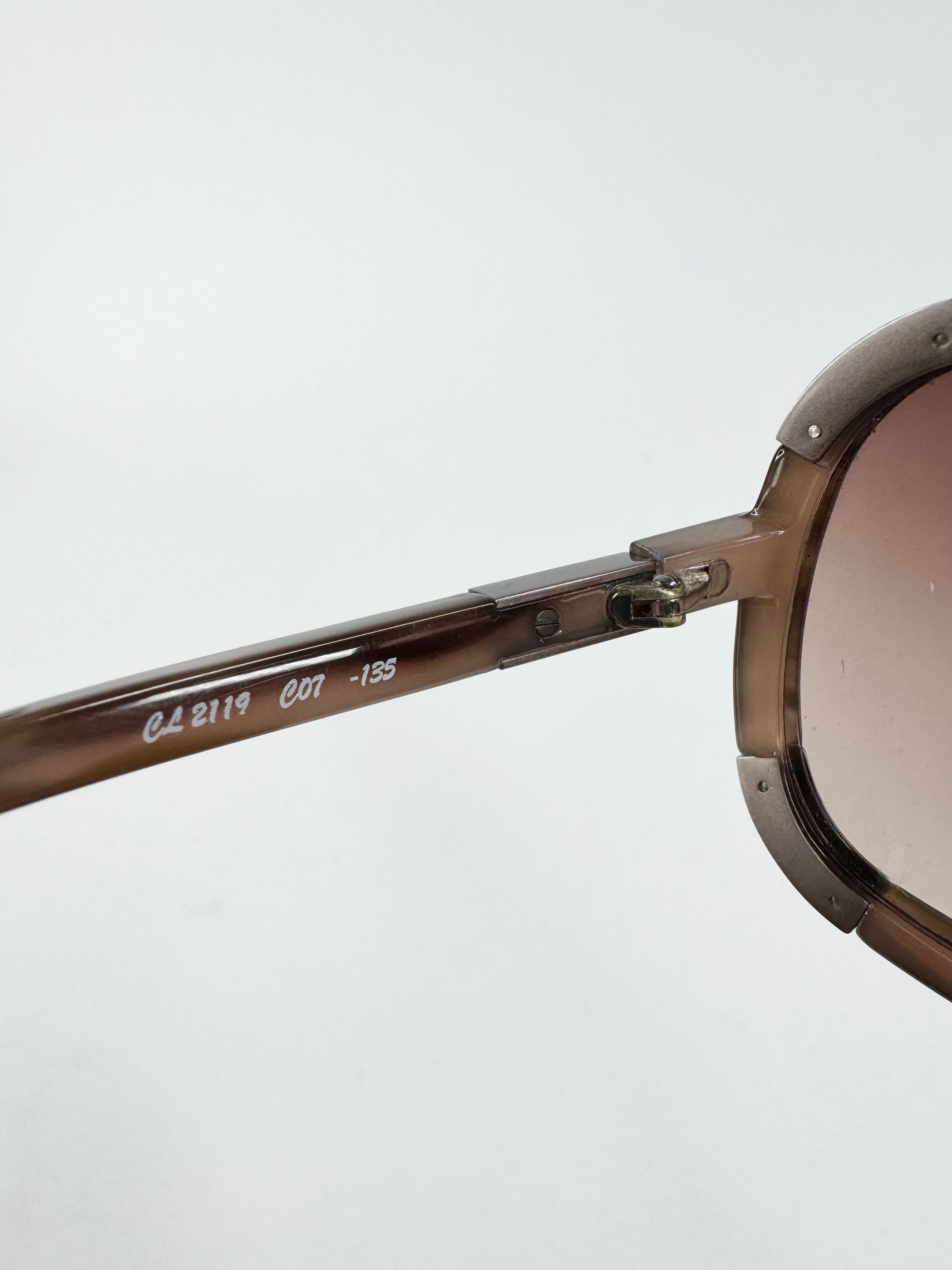 Chloé Brown 'Myrte' Round Sunglasses