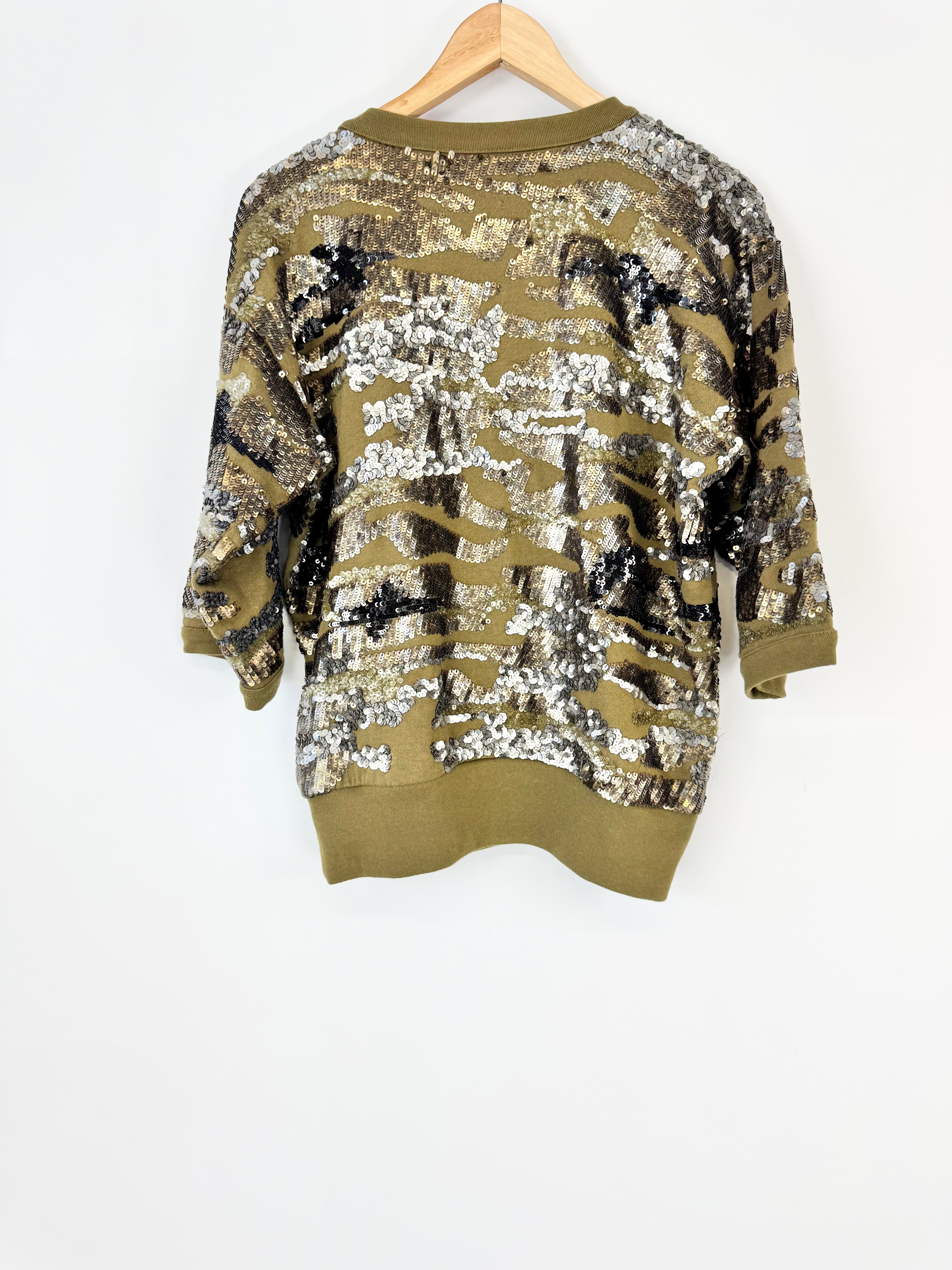 Isabel Marant Camo 'Hamilton' Sequin Sweatshirt - AU10