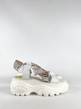 Buffalo London White Platform Sandals - EU40