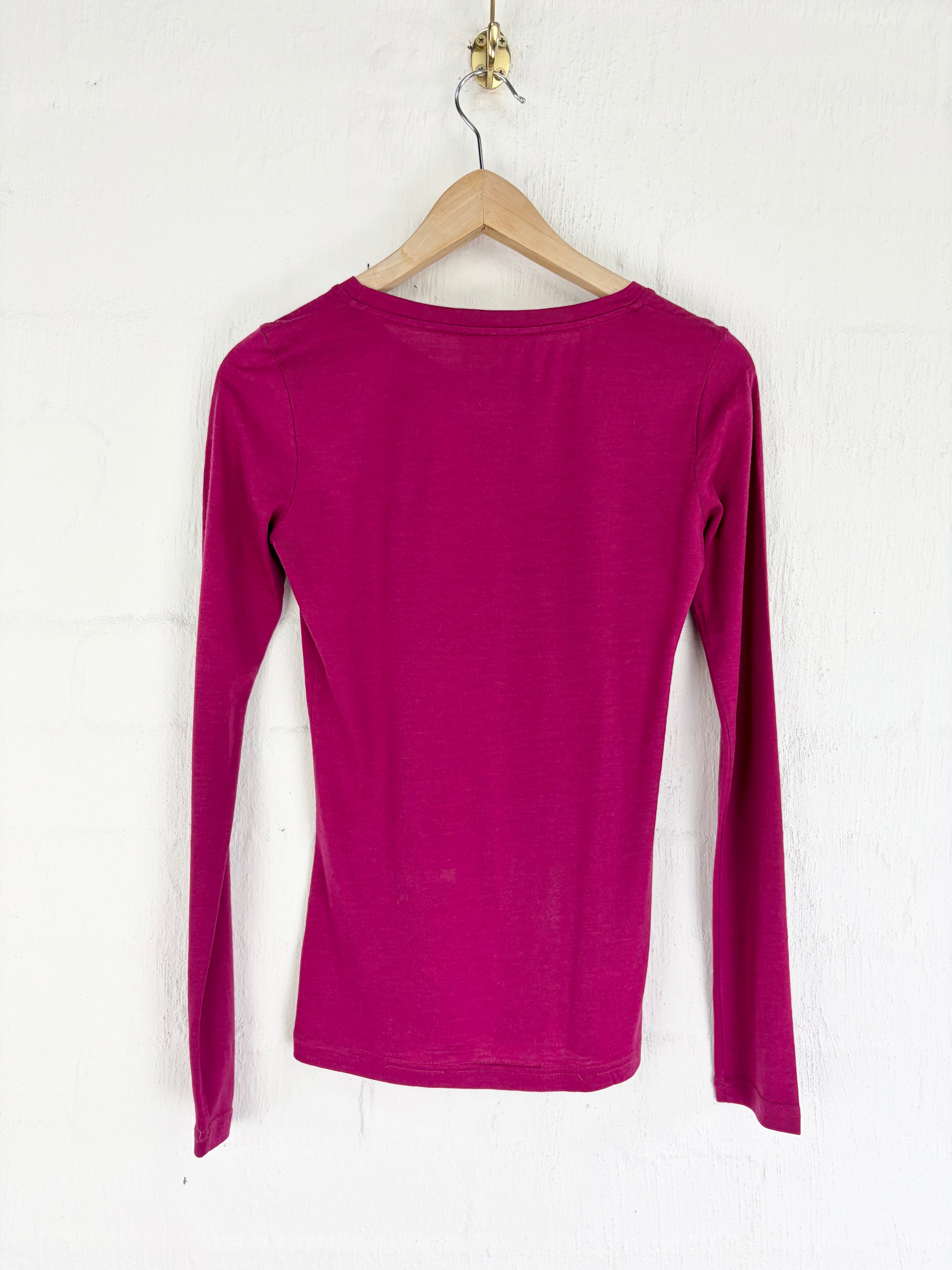 Obus Raspberry Merino Long Sleeve Top - AU8/10