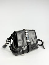 Karen Millen Black Leather Cross Body Bag NWT