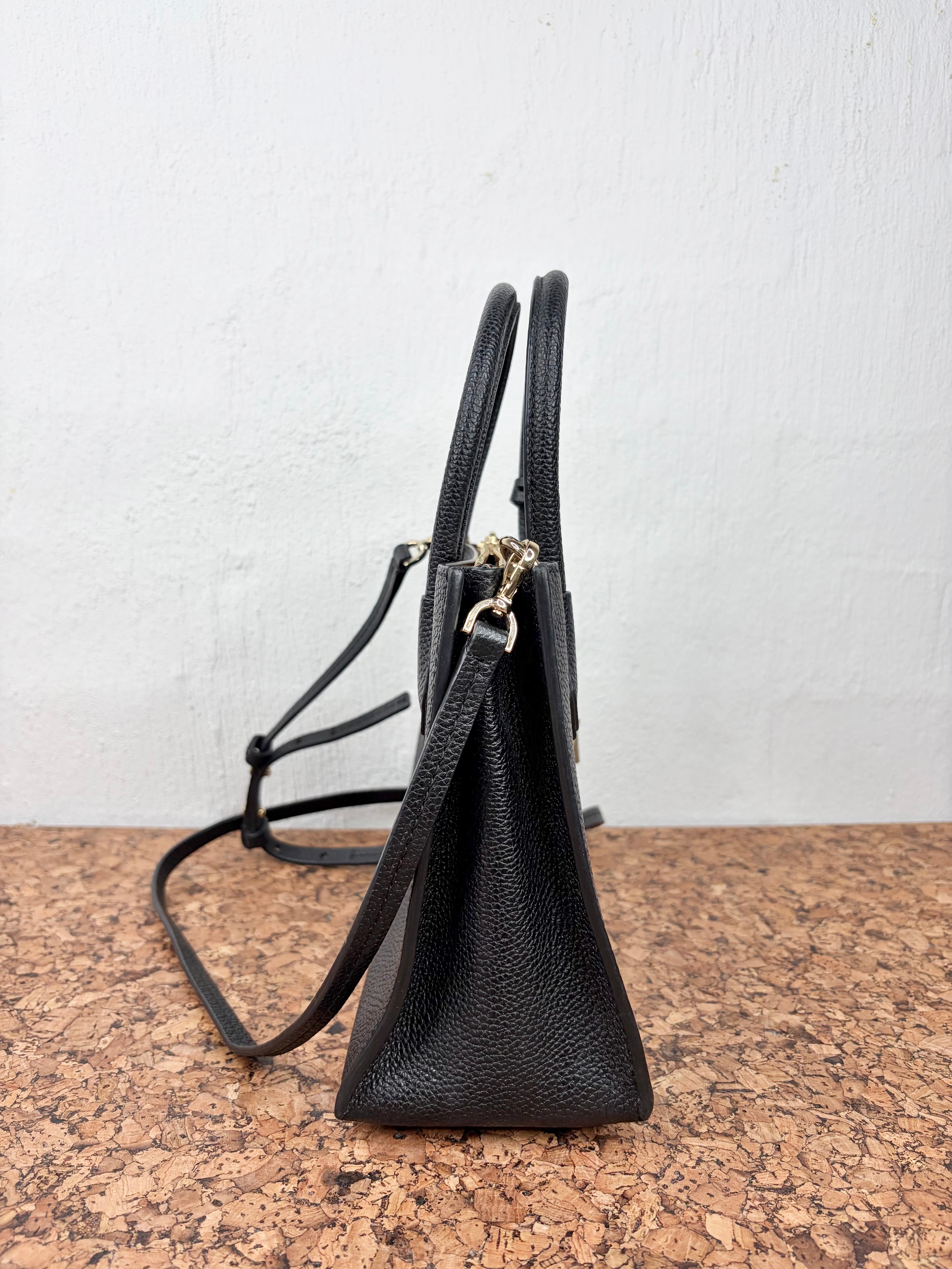Michael Kors Black 'Mercer' Pebbled Leather Mini Bag