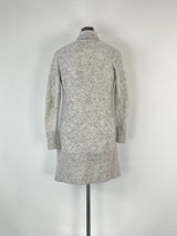 Cable Melbourne Grey Mohair & Wool Blend Cardigan - AU12