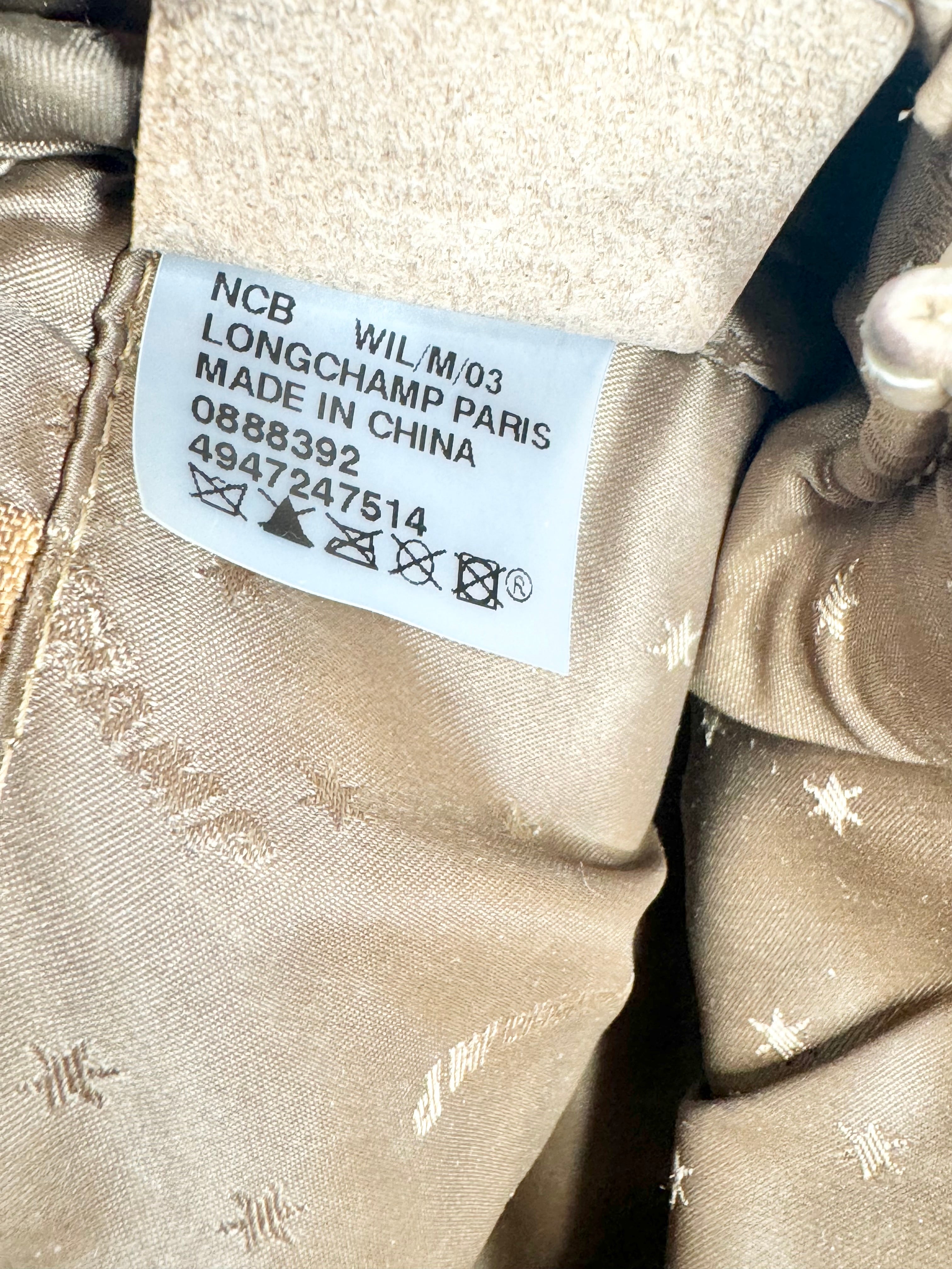 Longchamp Biscuit Leather Baguette