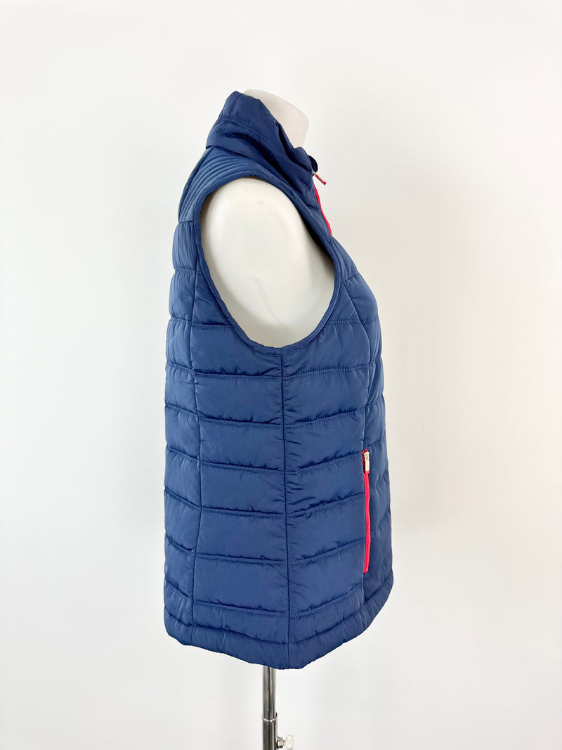 Tommy Hilfiger Navy Blue Puffer Vest - S