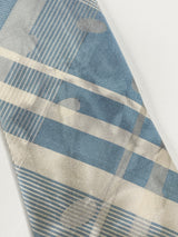 Kenzo Sky Blue & White Stripe Stained Silk Tie