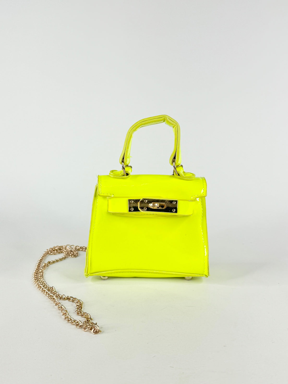 Tiny Mini Neon Yellow Cross Body Bag