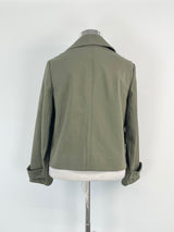 Luisa Cerano Olive Green Cropped Jacket - AU12