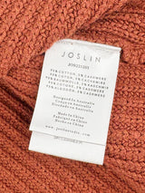 Joslin Rust Micro-Cable Knit Relaxed Sweater - AU6/8