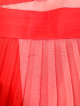 Lover Sunset Orange Pleated Skirt - AU8