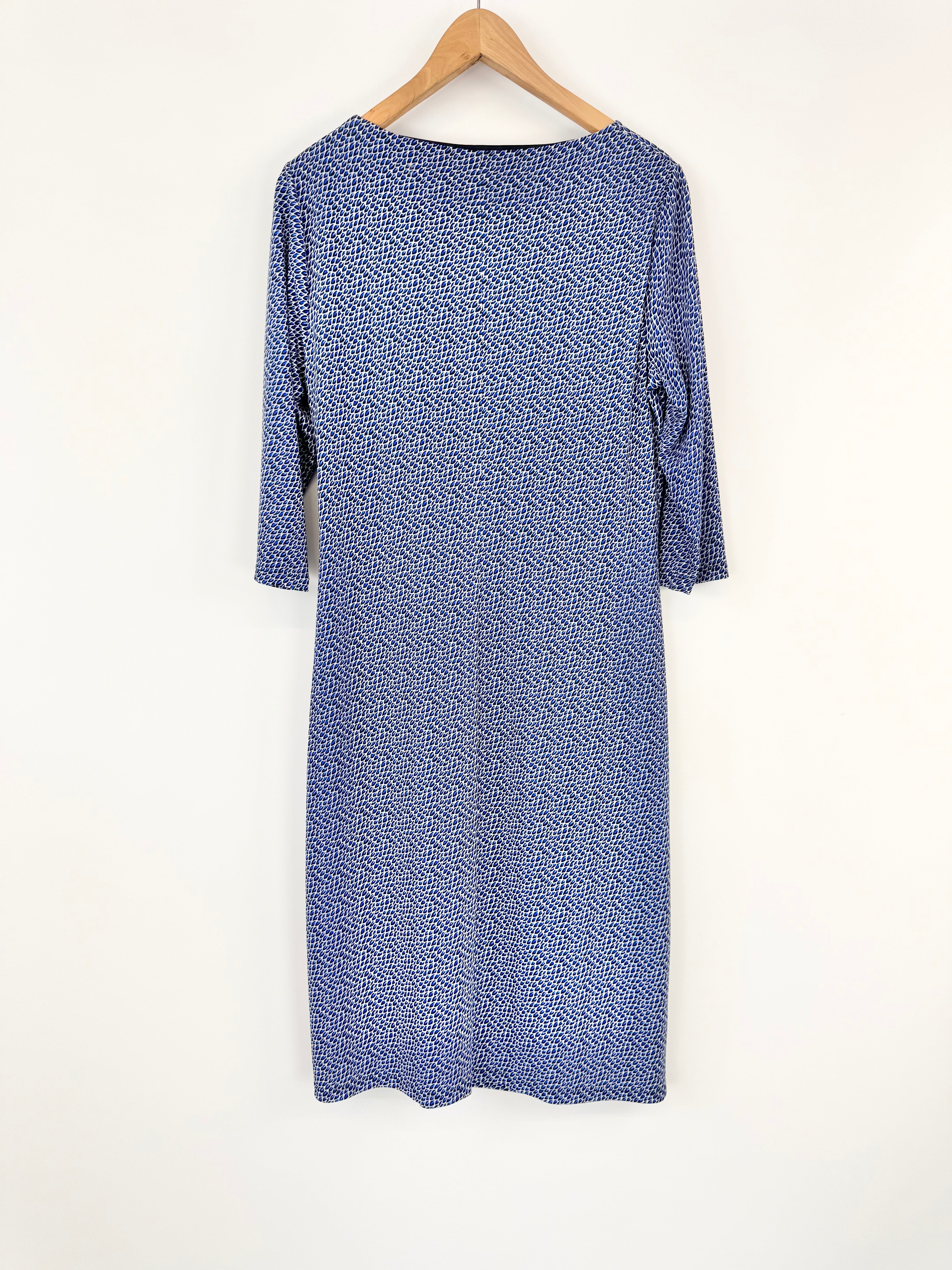 David Lawrence Blue Patterned Dress - AU10