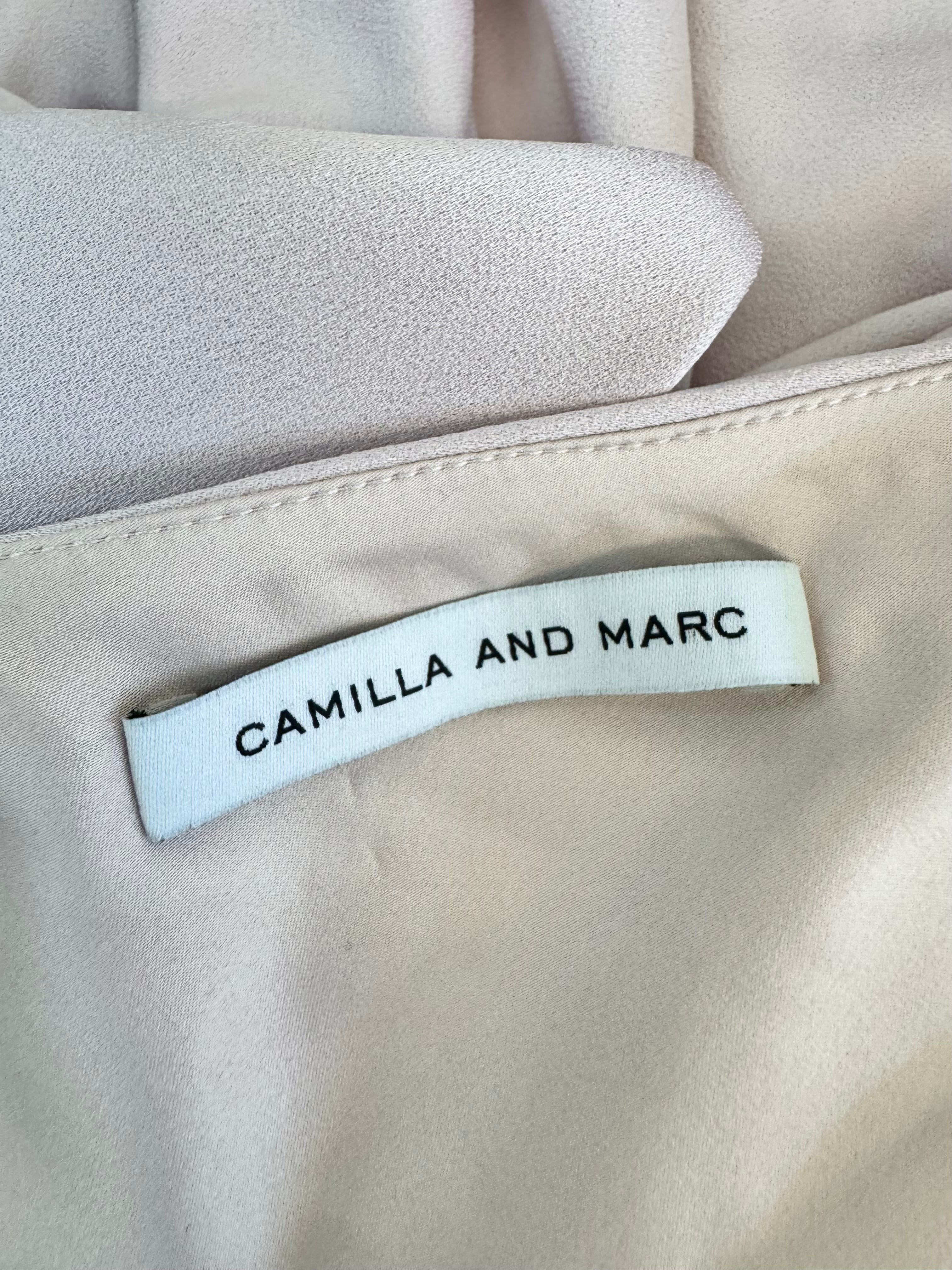 Camilla & Marc Pale Pink Off Shoulder Gown - AU8