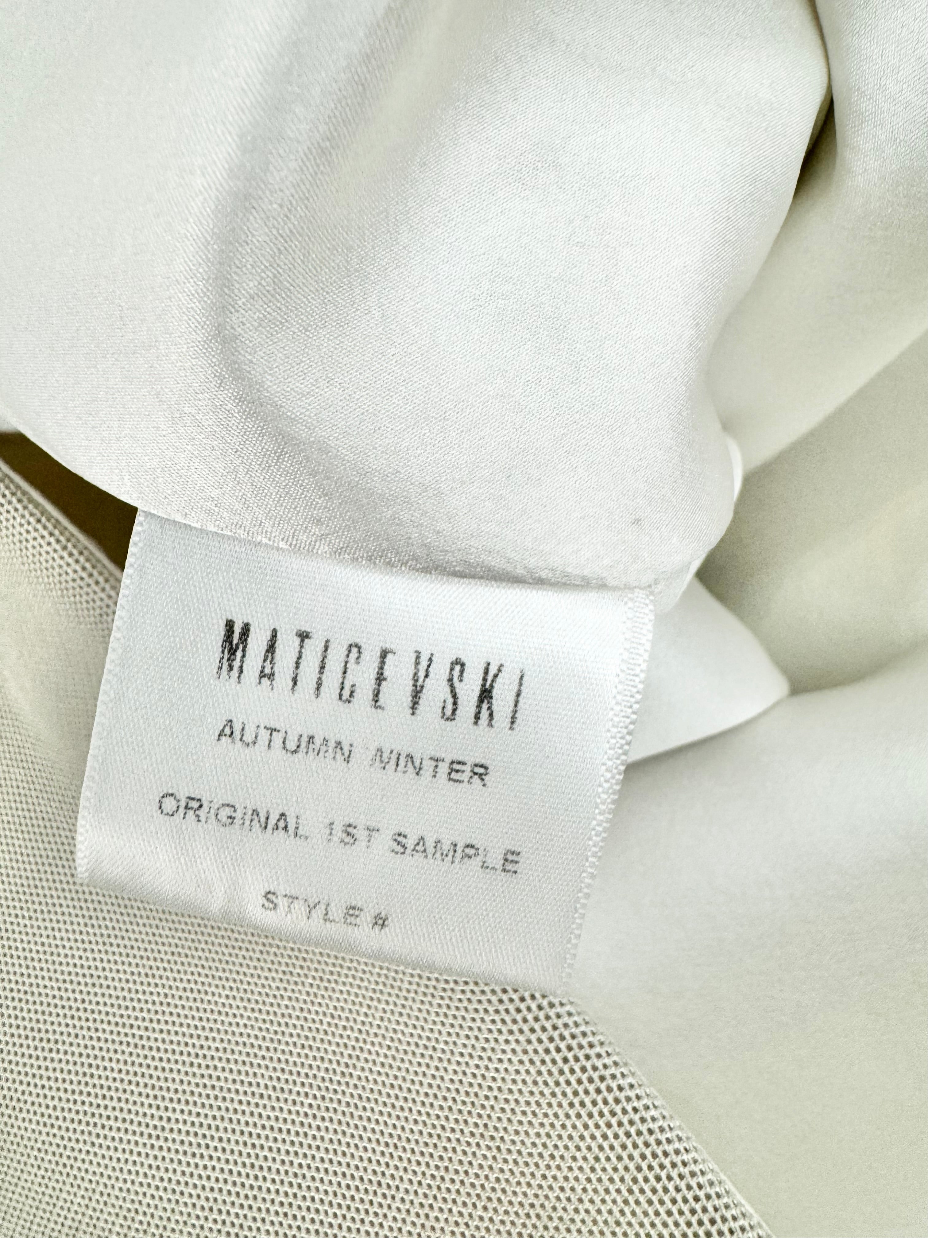 Maticevski Metallic Asymmetrical Dress - AU8