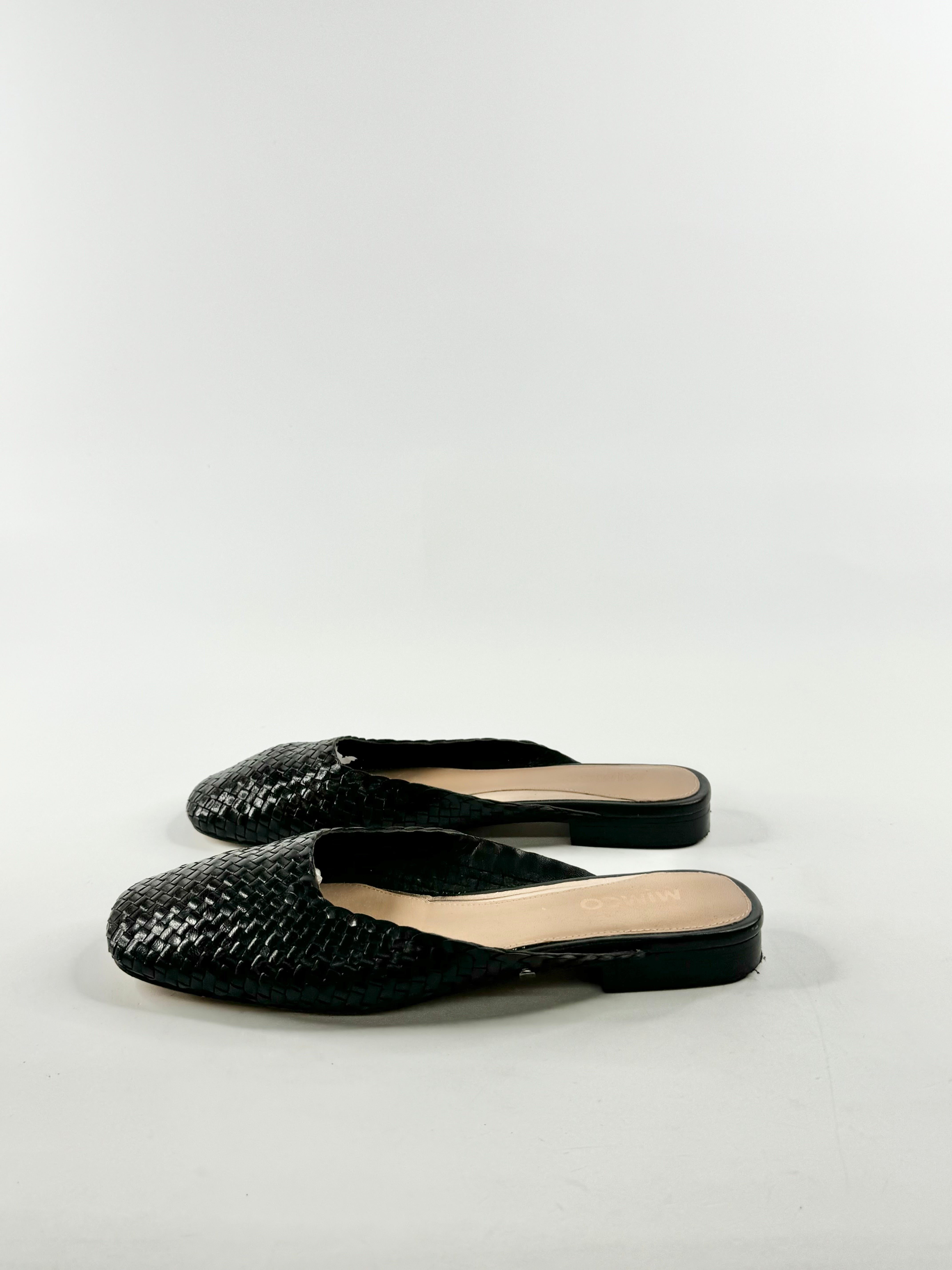 Mimco Black Woven Flat Mules - EU38