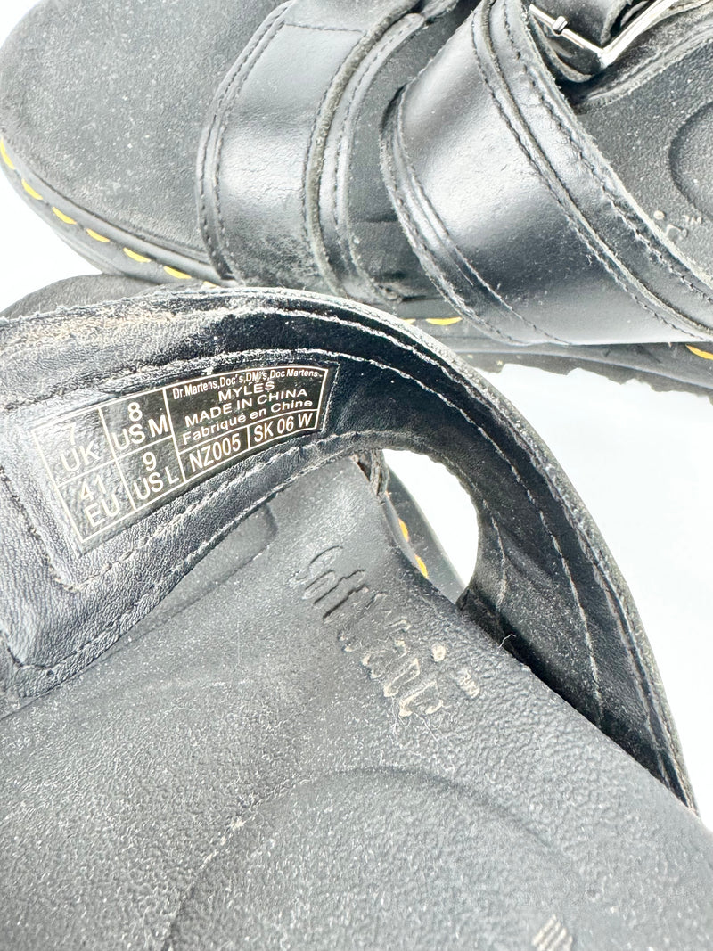 Dr Martens 'Myles' Black Sandals - EU41