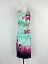 Karen Millen Abstract Brushstrokes Pattern Midi Dress - AU10