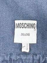 Vintage 90s Moschino Jeans Indigo Denim Shirt - L