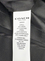 Coach Black Wool-Blend Midi Skirt - AU12