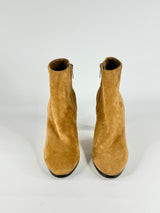 Jimmy Choo Camel Suede Ankle Boots - EU37.5